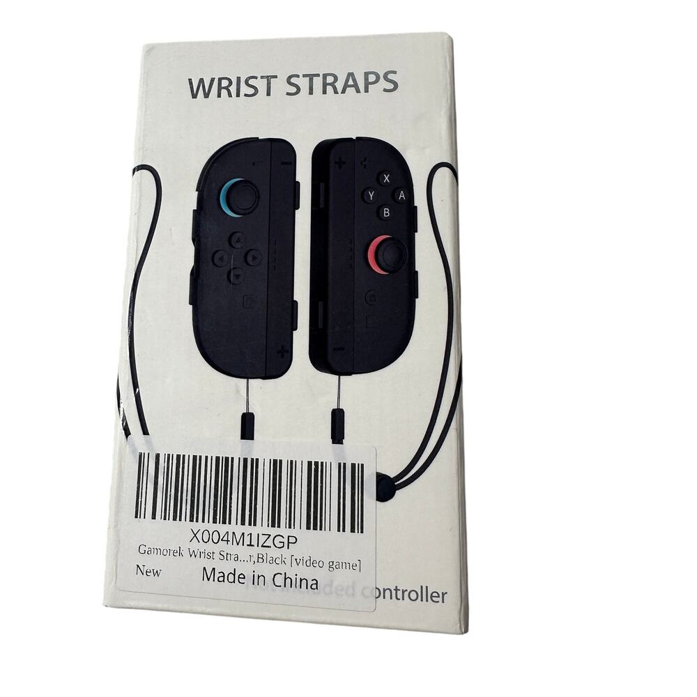 Switch 2 Wrist Straps SW204 Black Joy-Con Controller Grip Attachments Gamorek